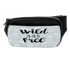 Wild and Free Typography Bumbag