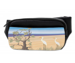 Birds on Beach Coastal Doodle Bumbag