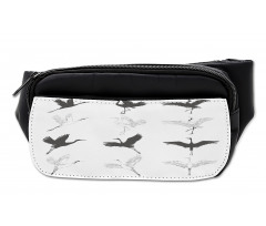 Greyscale Bird Different Side Bumbag