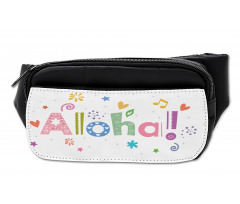 Hawaiian Wording with Motifs Bumbag