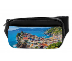 Italy Houses Cliff and Sea Bumbag