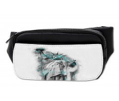 Lady Liberty Geometric Art Bumbag