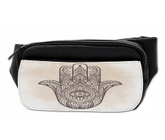 Palm Shaped Folk Ornate Bumbag