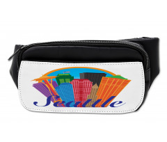 City Buildings Flag Bumbag