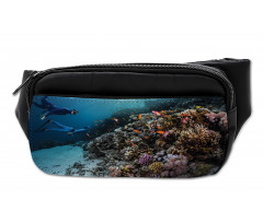 Vivid Coral Reef Blue Waters Bumbag