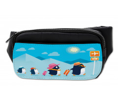 Funny Penguin Family Trip Bumbag