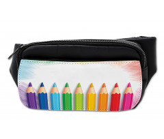 Realistic Colorful Pencils Bumbag