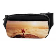 Karate Posed Man at Sunset Bumbag