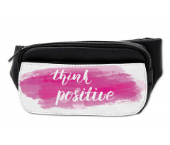 Calligraphy on Pink Bumbag