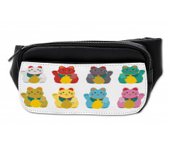 Colorful Maneki Neko Bumbag