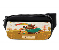 Hello Autumn Cartoon Bumbag