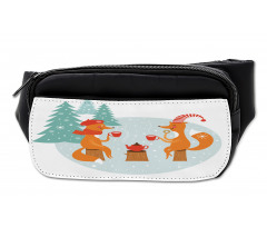 Happy Foxes Winter Bumbag