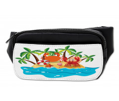 Exotic Island Cartoon Bumbag