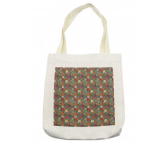 Colorful Round Leafs Tote Bag