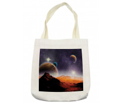 Solar Sky Orbit Comet Tote Bag