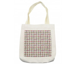 Skulls with Flowers Tote Bag