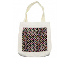 Sugar Skulls Flowers Tote Bag