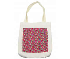 Sugar Skull Flowers Tote Bag