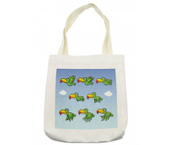 Animated Game Bird Toucan Tote Bag