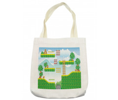 Exotic Tile Game Platform Tote Bag