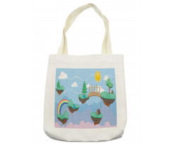 Flying Islands Game Platform Tote Bag