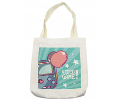 Retro Gameboy Fans Heart Tote Bag