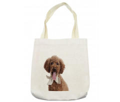 Puppy with Bow Tie Tote Bag