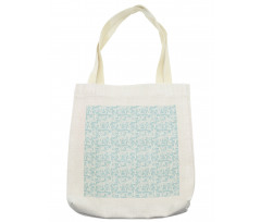 Abstract Maze Style Motif Tote Bag