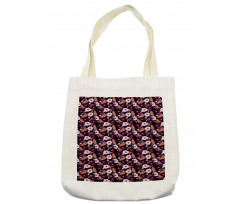 Vintage Exotic Flowers Tote Bag