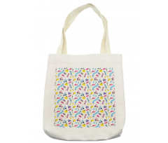 Colorful Winter Clothes Tote Bag