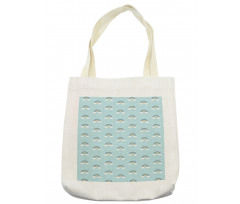 Simplistic Nursery Clouds Tote Bag