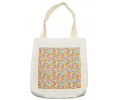 Colorful Ethnic Jumble Art Tote Bag