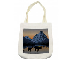 Mountain Deer by the Lake Tote Bag