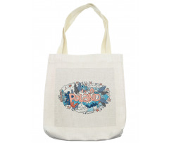 Calligraphy and Doodle Items Tote Bag