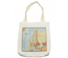 Scandinavian Region Mapping Tote Bag