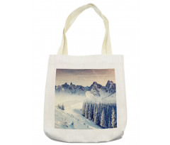 Snowy Winter View Tote Bag