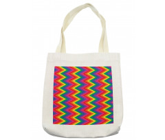 Zig Zag Chevron Shape Tote Bag