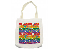 Heart Peace Tote Bag