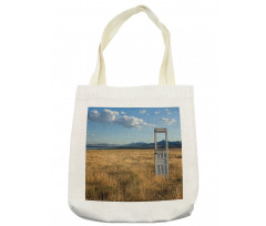 Field with Mountains Tote Bag