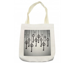 Shadow of Old Keys Tote Bag