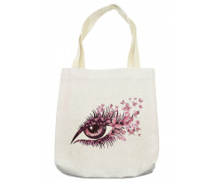 Fairy Woman Eyelashes Tote Bag