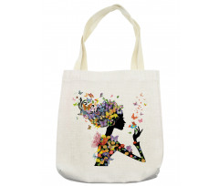 Flowers with Butterfly Tote Bag