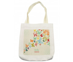 Butterfly Dots Timber Tote Bag