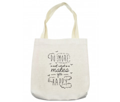 Positive Attitude Phrase Tote Bag