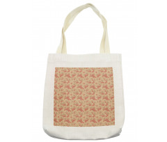 Simplistic Nostalgic Flowers Tote Bag