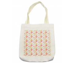 Sketchy Shapes Pastel Tone Tote Bag