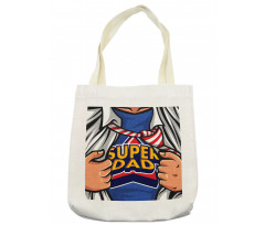 Fun Super Dad T-shirt Tote Bag