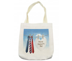 Ties Hanging on Rope Tote Bag