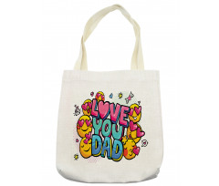 Emoji Smileys Love Dad Tote Bag