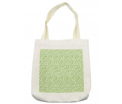 Modern Leaf Pattern Tote Bag